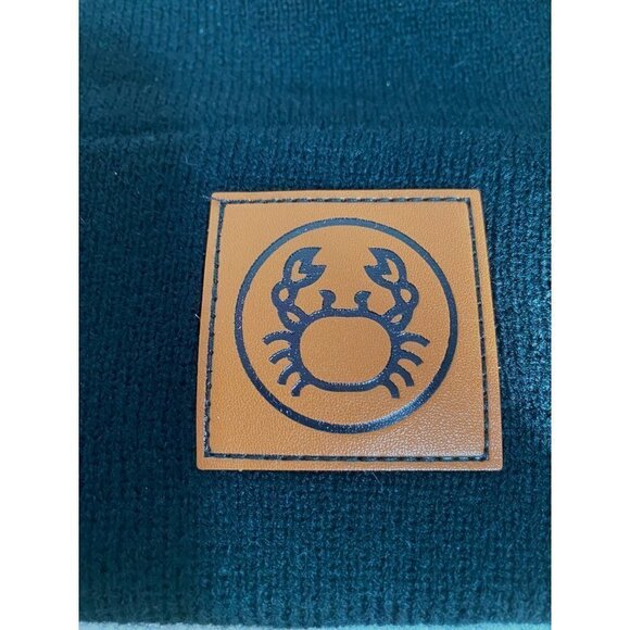 New Black Knit Beanie Unisex Cancer Horoscope One Size NWOT - Picture 6 of 6